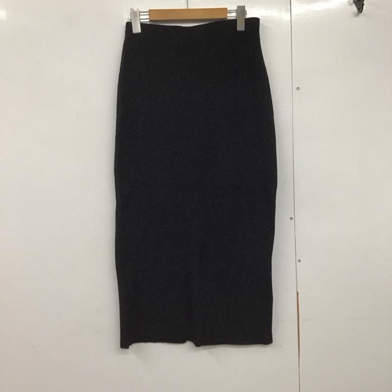 アメリカンホリック AMERICAN HOLIC スカート ロングスカート ナロースカート M 無地 黒 / ブラック /  レディース USED 古着 中古 10141271