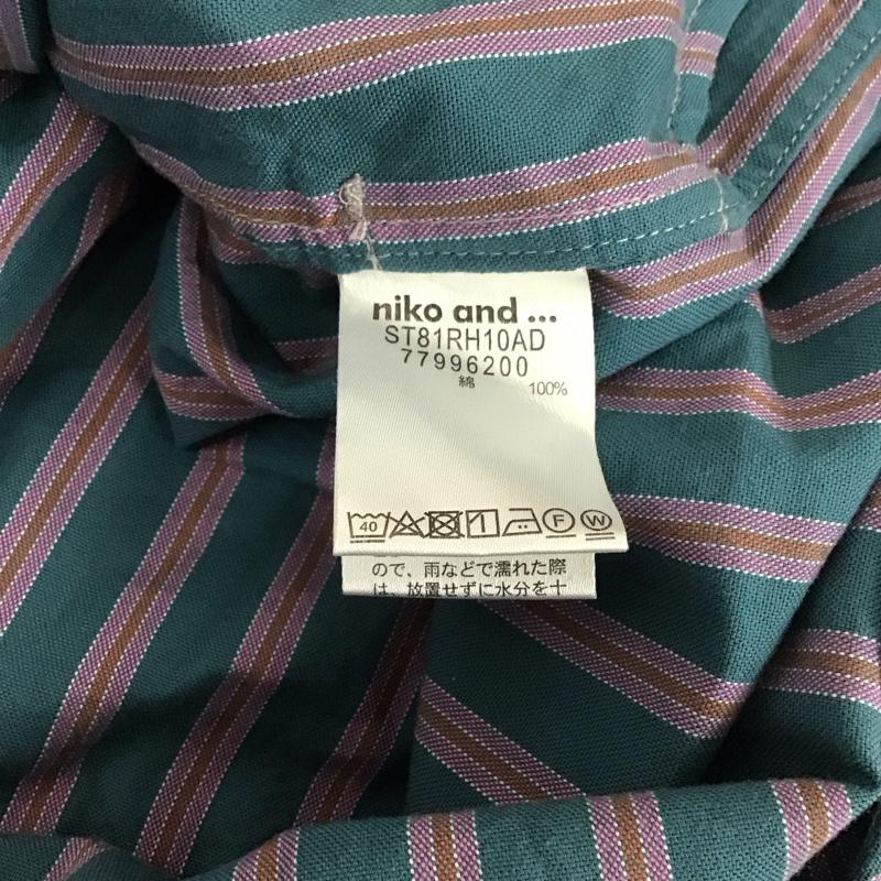 ニコアンド niko and... ワンピース ロングスカート ST81RH10AD オックスフォードシャツワンピース M ストライプ マルチカラー / マルチカラー /  レディース USED 古着 中古 10112254