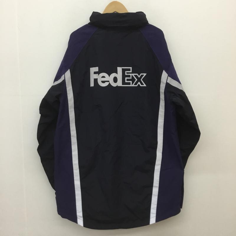ユーズドクロージング used clothes ジャケット、上着 ジャケット、ブレザー FedEx フェデックス ナイロン ジャケット XL ロゴ、文字 紫 / パープル /  メンズ USED 古着 中古 10108201