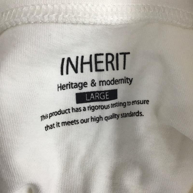 インヘリット INHERIT カットソー 長袖 長袖 L 無地 白 / ホワイト /  メンズ USED 古着 中古 10112699
