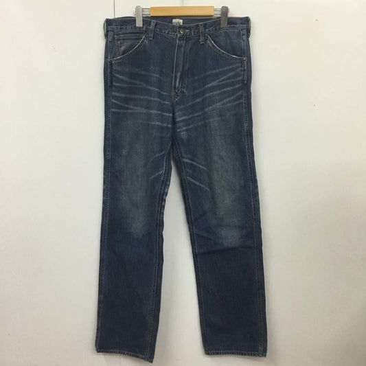 ベイプ BAPE パンツ デニム、ジーンズ デニムパンツ ストレートパンツ ワイドパンツ カジュアルパンツ XL プリント インディゴ / インディゴ /  メンズ USED 古着 中古 10118647