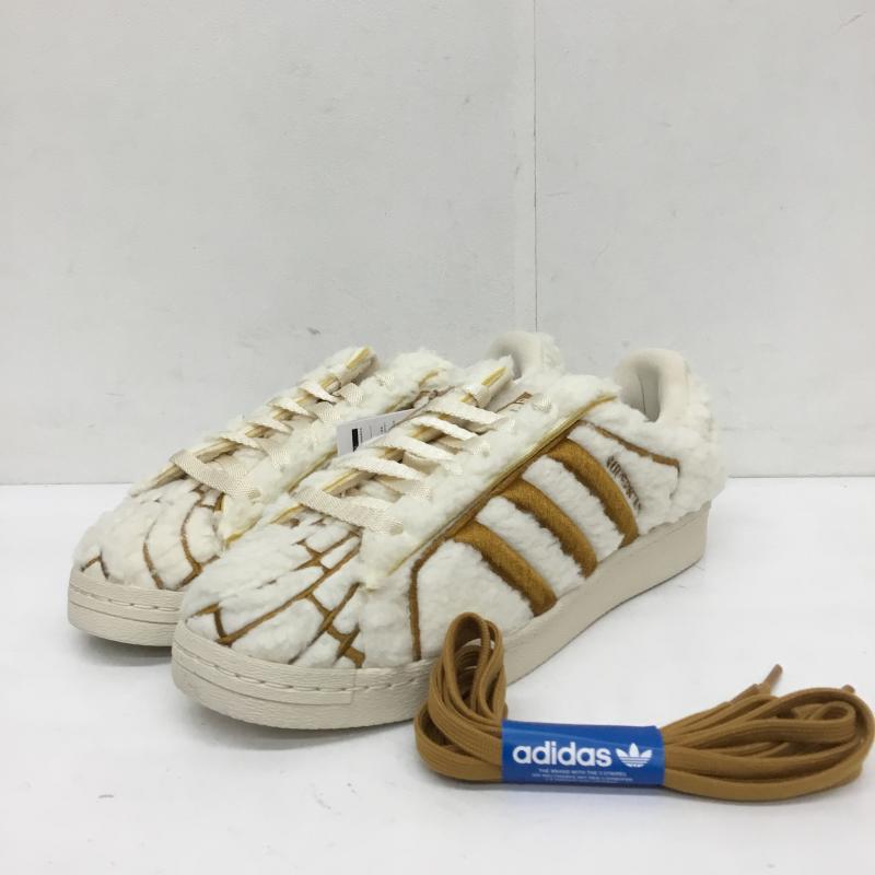 アディダス adidas スニーカー スニーカー ID1638　Superstar Concha　スーパースター　コンチャ 27.5cm 総柄 白 / ホワイト / X 茶 / ブラウン /  メンズ USED 古着 中古 10122728