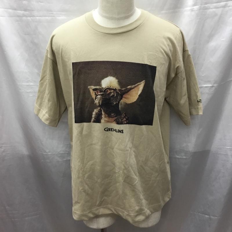 アズールバイマウジー AZUL BY MOUSSY Tシャツ 半袖 251fax90-089f 半袖カットソー プリントTシャツ L プリント ベージュ / ベージュ /  メンズ USED 古着 中古 10114358