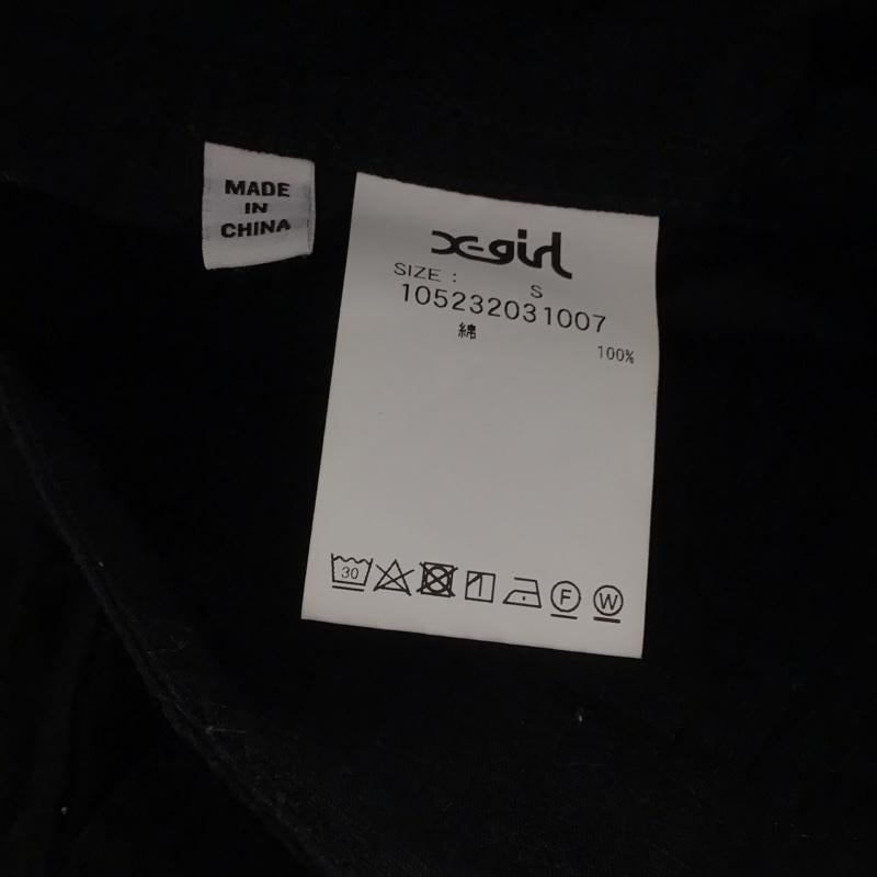 エックスガール X-girl パンツ ワークパンツ、ペインターパンツ 105232031007 ミリタリーフレアパンツ S 無地 黒 / ブラック /  レディース USED 古着 中古 10142784