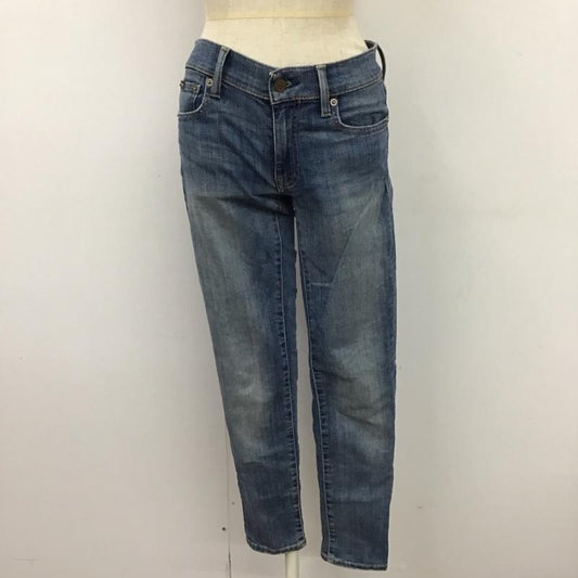 ポロバイラルフローレン Polo by RALPH LAUREN パンツ デニム、ジーンズ デニムパンツ スリムパンツ ストレッチパンツ 無地 インディゴ / インディゴ /  レディース USED 古着 中古 10115955