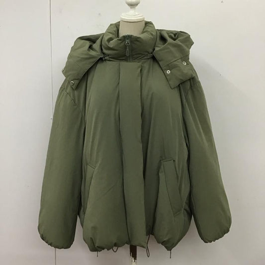 マウジー MOUSSY ジャケット、上着 ダウンジャケット 010faw30-5900 HOODEDMIDDLEPUFFERジャケット ジップアップジャケット アウター 2 無地 カーキ / カーキ /  レディース USED 古着 中古 10119062