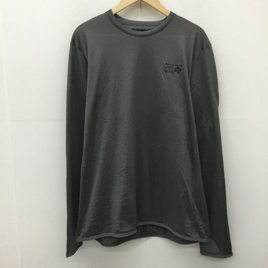 マウンテン ハード ウェアー MOUNTAIN HARDWEAR カットソー 長袖 OM9997 L ロゴ、文字 カーキ / カーキ /  メンズ USED 古着 中古 10139059