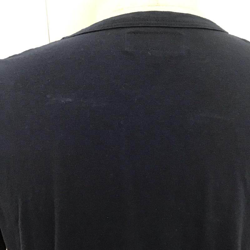 アニエスベーオム AGNESB.HOMME Tシャツ 半袖 8807S137 クルーネック 1 ロゴ、文字 紺 / ネイビー /  メンズ USED 古着 中古 10111565
