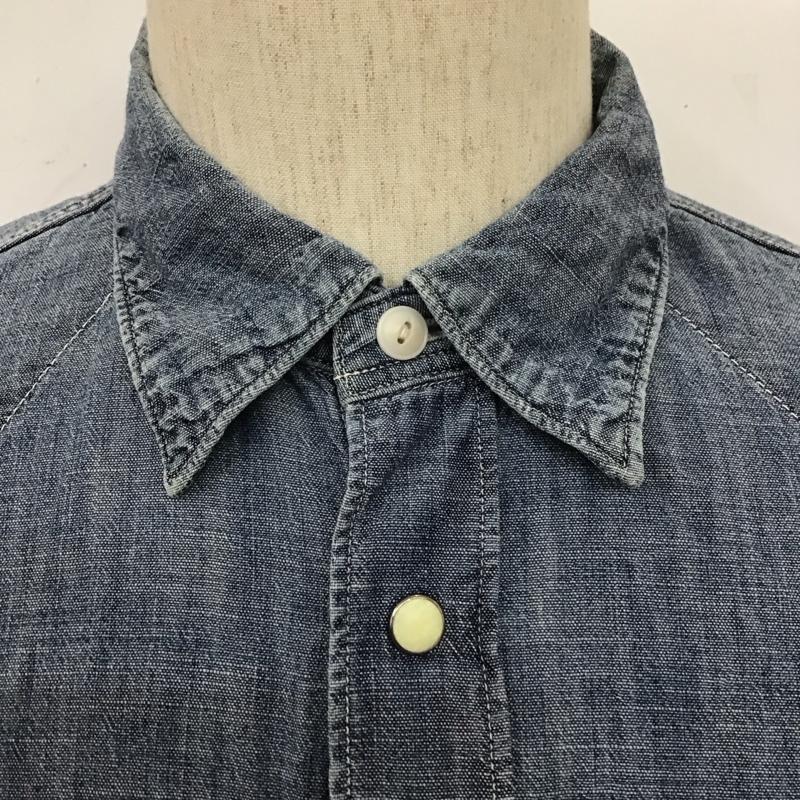 フォーティーファイブアールピーエム 45RPM シャツ、ブラウス 長袖 長袖シャツ デニムシャツ カジュアルシャツ カラーシャツ 3 無地 インディゴ / インディゴ /  メンズ USED 古着 中古 10106833
