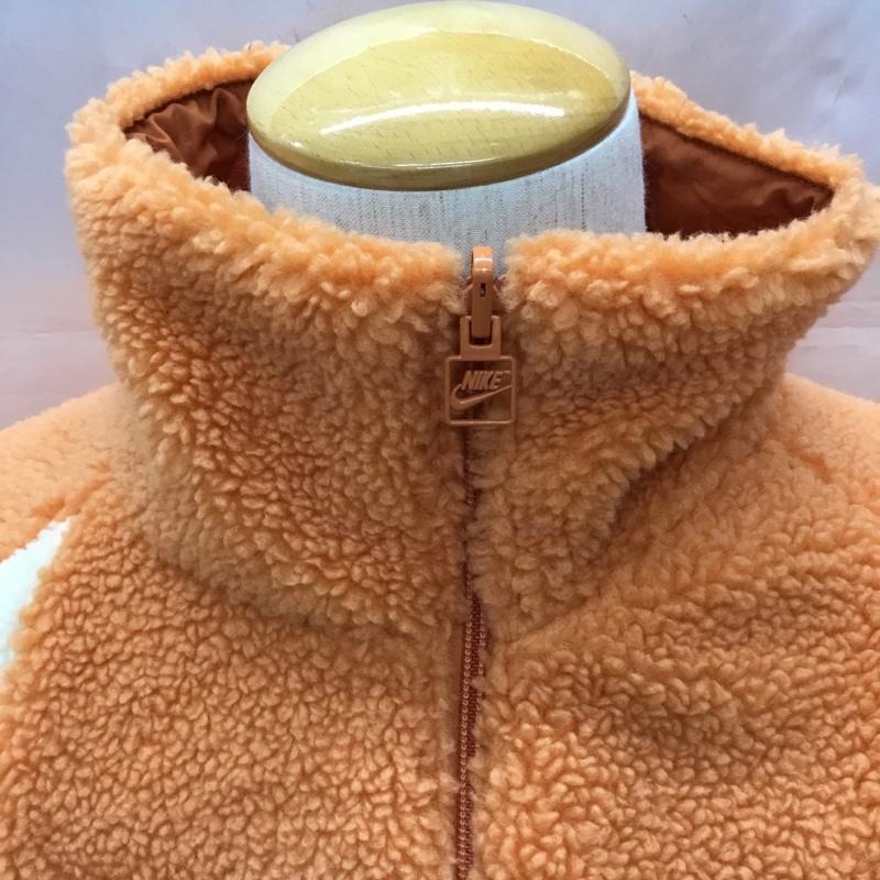 ナイキ NIKE ジャケット、上着 ジャンパー、ブルゾン BQ6546-808 SWOOSH FULL ZIP JACKET リバーシブル フリース XXL ロゴ、文字 橙 / オレンジ / X 白 / ホワイト /  メンズ USED 古着 中古 10114818