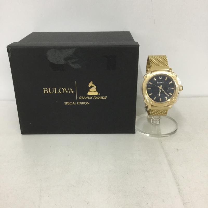 ブローバ BULOVA 腕時計 アナログ（クォーツ式） 97B163 GRAMMY 箱有 ロゴ、文字 金 / ゴールド /  メンズ USED 古着 中古 10133888