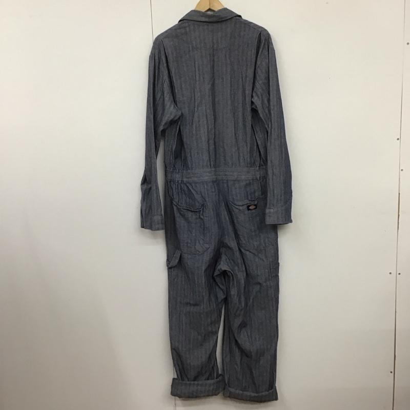 ディッキーズ Dickies ワンピース・ドレス・オールインワン ワンピース・ドレス・オールインワン カバーオール オールインワン ヘリンボーン M ロゴ、文字 紺 / ネイビー /  メンズ USED 古着 中古 10109039