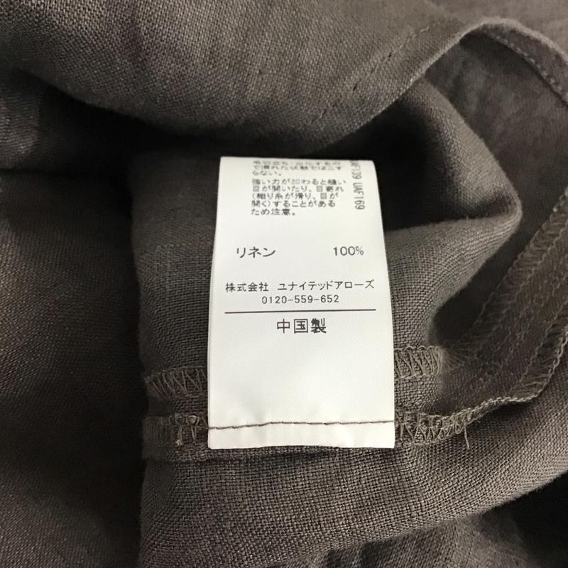 ユナイテッドアローズグリーンレーベルリラクシング UNITED ARROWS green label relaxing シャツ、ブラウス 長袖 無地 茶 / ブラウン /  レディース USED 古着 中古 10137293