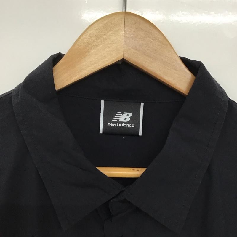 ニューバランス New Balance シャツ、ブラウス 長袖 長袖シャツ 無地シャツ カラーシャツ M 無地 紺 / ネイビー /  メンズ USED 古着 中古 10142977