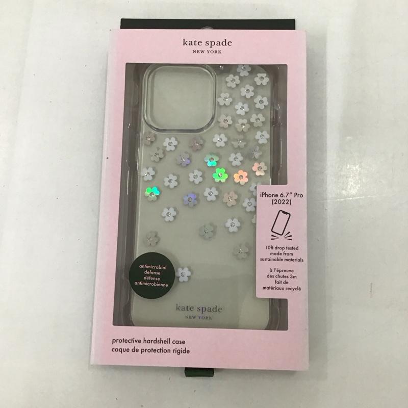 ケイトスペード Kate Spade ファッション小物 ファッション小物 KSIPH-225-SFIRC iPhone 14 Pro Max iPhoneケース Scattered Flowers ロゴ、文字 X 花柄 マルチカラー / マルチカラー /  レディース USED 古着 中古 10122775