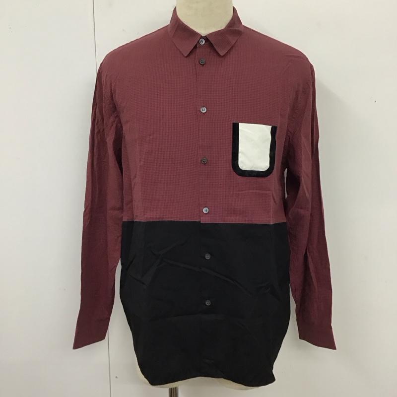 ヌメロ ウ゛ェントゥーノ N°21 シャツ、ブラウス 長袖 コットン チェック 黒 / ブラック / X 紺 / ネイビー / X えんじ / ワインレッド /  メンズ USED 古着 中古 10121346