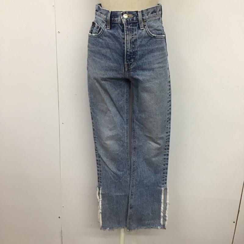 マウジー MOUSSY パンツ デニム、ジーンズ 010DAG11-5340 SIDE SLIT SLIM FLARE サイド スリット 無地 青 / ブルー /  レディース USED 古着 中古 10109713
