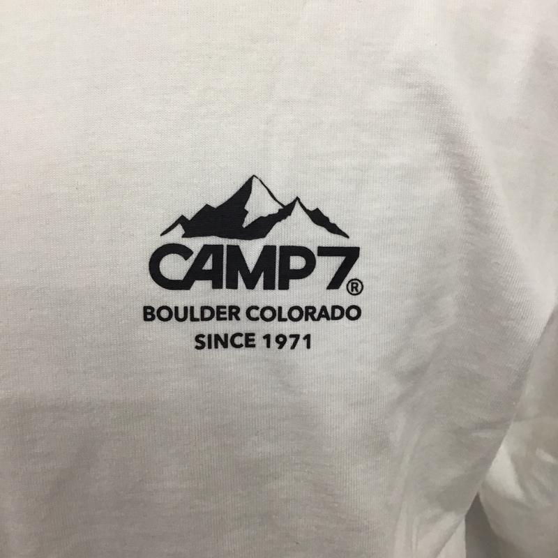キャンプセブン CAMP7 Tシャツ 長袖 XL ロゴ、文字 X プリント 白 / ホワイト /  メンズ USED 古着 中古 10121885