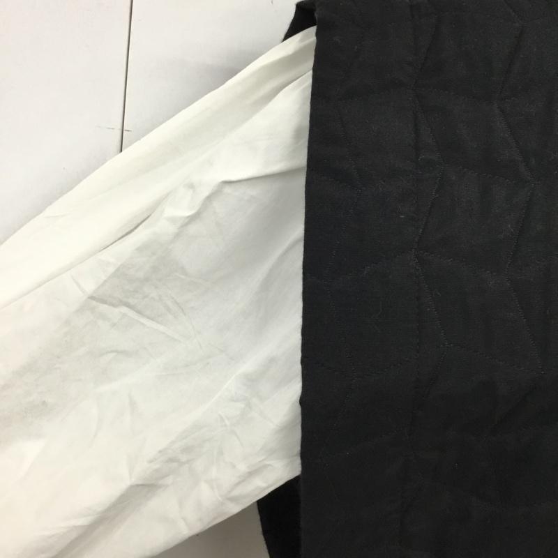ザラ ZARA カットソー 長袖 長袖カットソー ロングスリーブカットソー スタンドカラー M 無地 白 / ホワイト / X 黒 / ブラック /  レディース USED 古着 中古 10110306