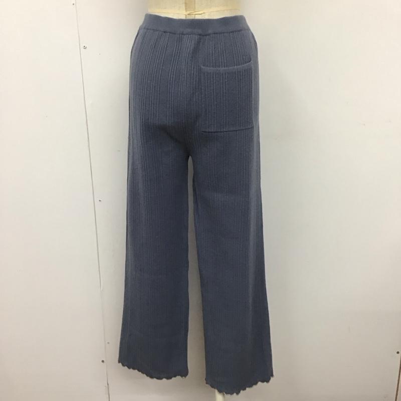 フリークスストア FREAK S STORE ボトムス ボトムス ニットパンツ FREE 無地 紺 / ネイビー /  レディース USED 古着 中古 10106432