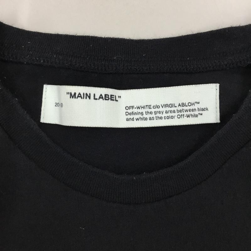 オフホワイト Off-White カットソー 長袖 omab001r20185005 20SS DRIPPINGARROWS L/S 半袖カットソー プリントTシャツ XXL プリント 黒 / ブラック /  メンズ USED 古着 中古 10108412