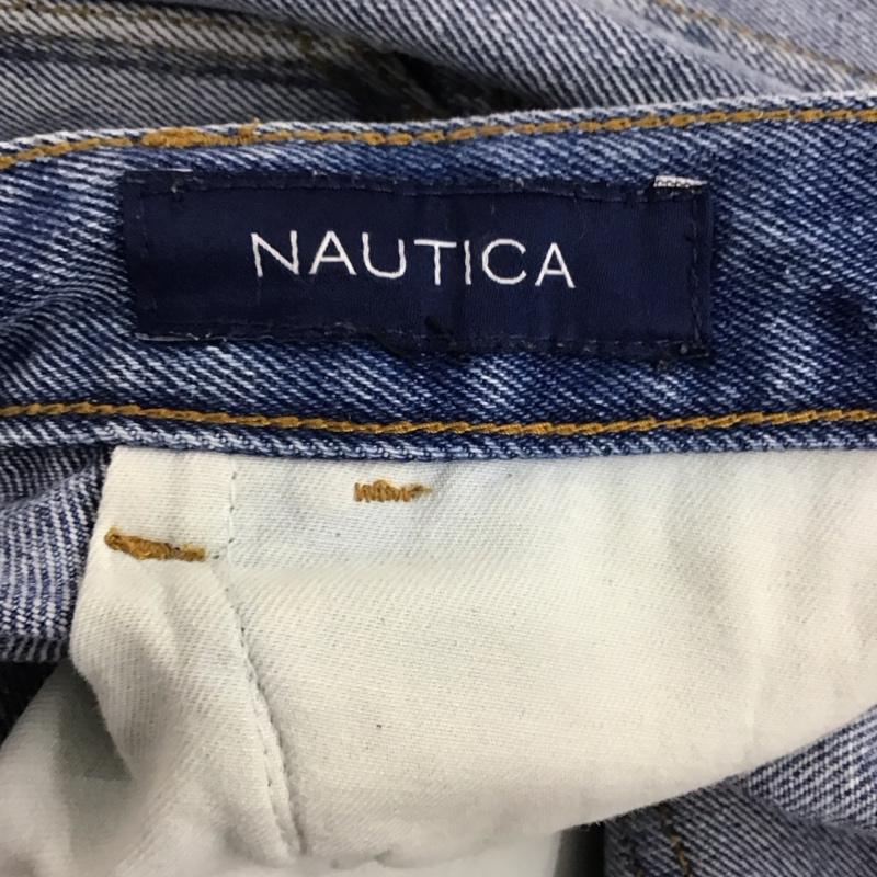 ノーティカ NAUTICA パンツ デニム、ジーンズ デニムパンツ ワイドパンツ カジュアルパンツ L 無地 インディゴ / インディゴ /  メンズ USED 古着 中古 10137487
