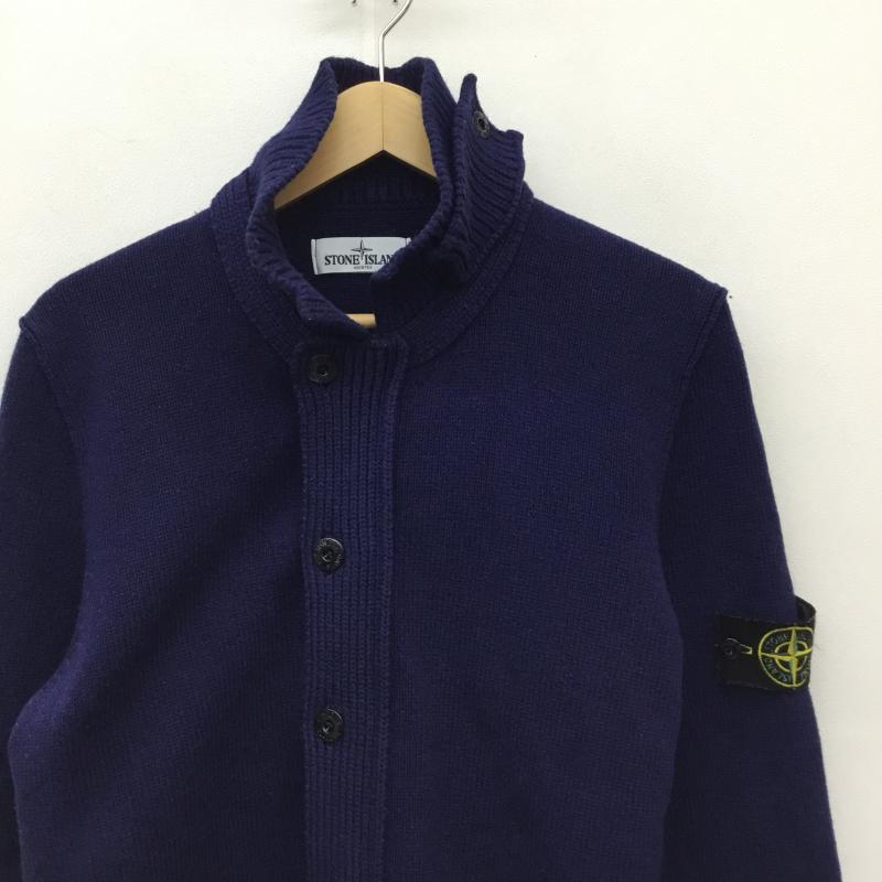 ストーンアイランド STONE ISLAND ジャケット、上着 ジャケット、ブレザー ニットジャケット L 無地 紺 / ネイビー /  メンズ USED 古着 中古 10138264