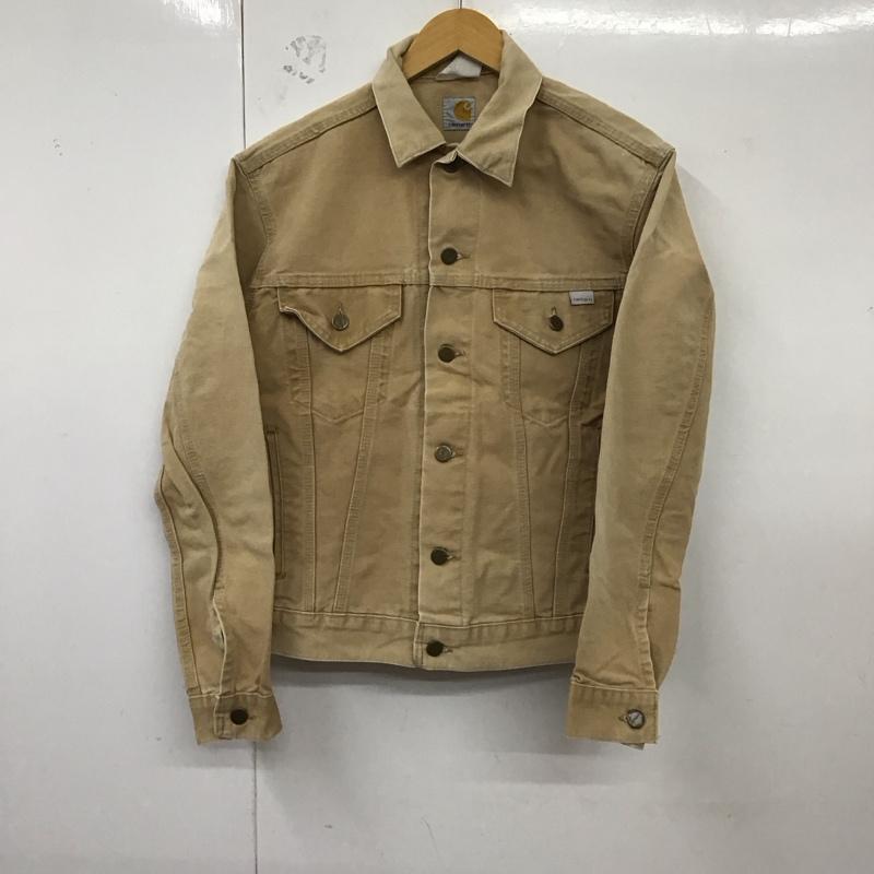 カーハート Carhartt ジャケット、上着 ジャケット、ブレザー デニムジャケット Gジャン アウター カジュアルジャケット 80s 100year 40 無地 ベージュ / ベージュ /  メンズ USED 古着 中古 10125132