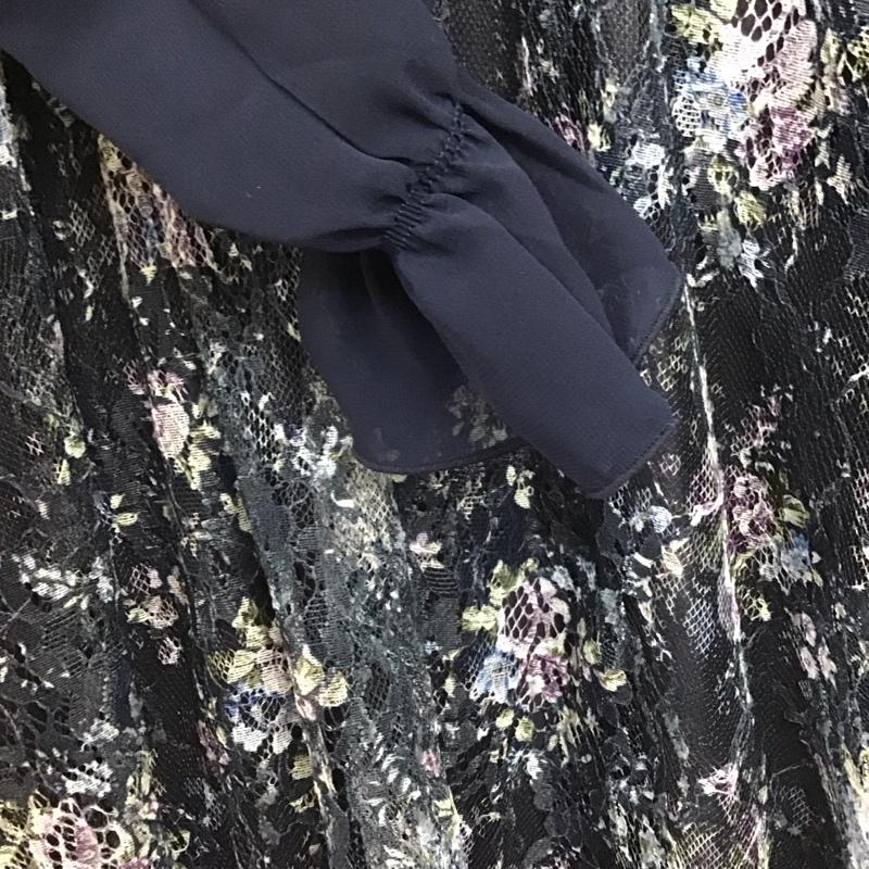 アクシーズファム axes femme ワンピース ロングスカート ci361x71 フローラルレースワンピース M 総柄 X 花柄 紺 / ネイビー /  レディース USED 古着 中古 10147853