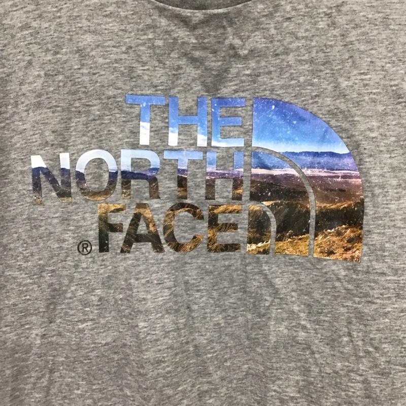 ザノースフェイス THE NORTH FACE Tシャツ 半袖 nt31931a プリントTシャツ 半袖カットソー M プリント 灰 / グレー /  メンズ USED 古着 中古 10147358