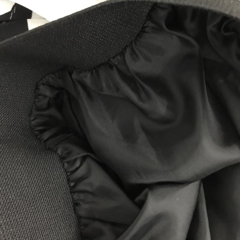 オズモーシス OSMOSIS スカート ロングスカート 597006-009S メッシュヘムプリーツスカート ONE SIZE 総柄 白 / ホワイト / X 黒 / ブラック /  レディース USED 古着 中古 10144653