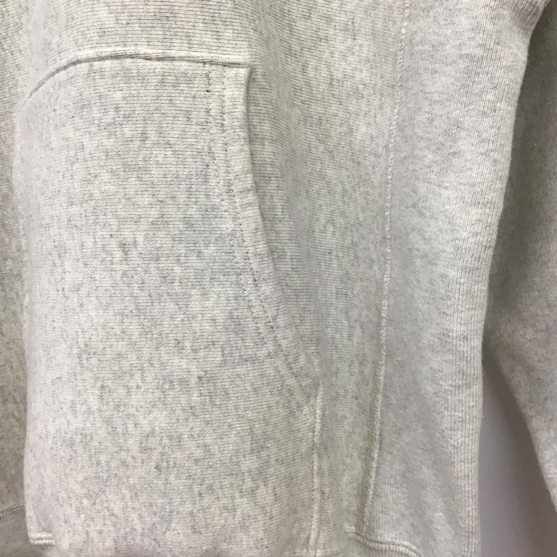 チャンピオン Champion パーカー 長袖 C3-L107 REVERSE WEAVE プルオーバー 裏起毛 M ロゴ、文字 アイボリー / アイボリー /  メンズ USED 古着 中古 10108577