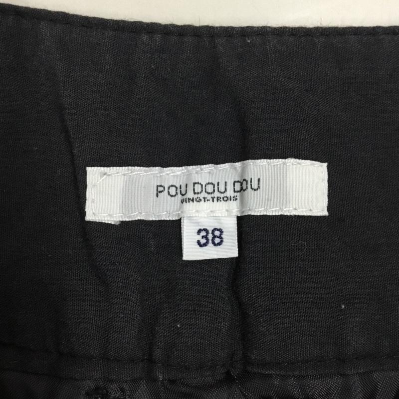 プードゥドゥ poudoudou パンツ ショートパンツ ショートパンツ ハーフパンツ カジュアルパンツ 38 ストライプ 茶 / ブラウン /  レディース USED 古着 中古 10114263