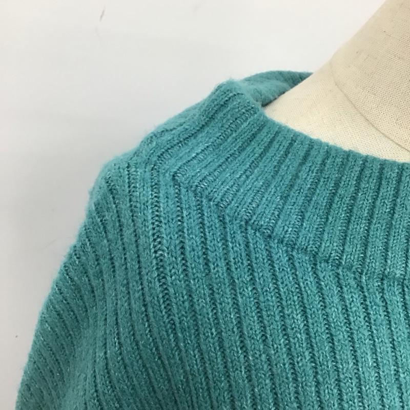 ジーナシス JEANASIS ニット、セーター 長袖 js063598mw サイドスリットニットセーター FREE 無地 緑 / グリーン /  レディース USED 古着 中古 10121486