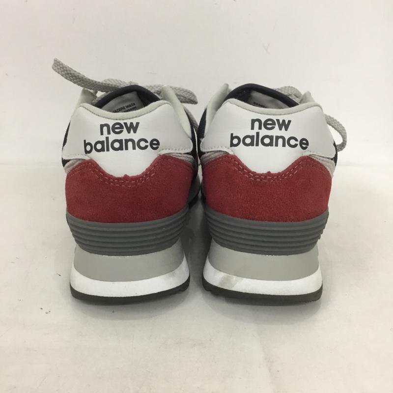 ニューバランス New Balance スニーカー スニーカー ML574EH2 24cm 24.0cm ロゴ、文字 赤 / レッド / X 紺 / ネイビー / X 灰 / グレー /  レディース USED 古着 中古 10140035