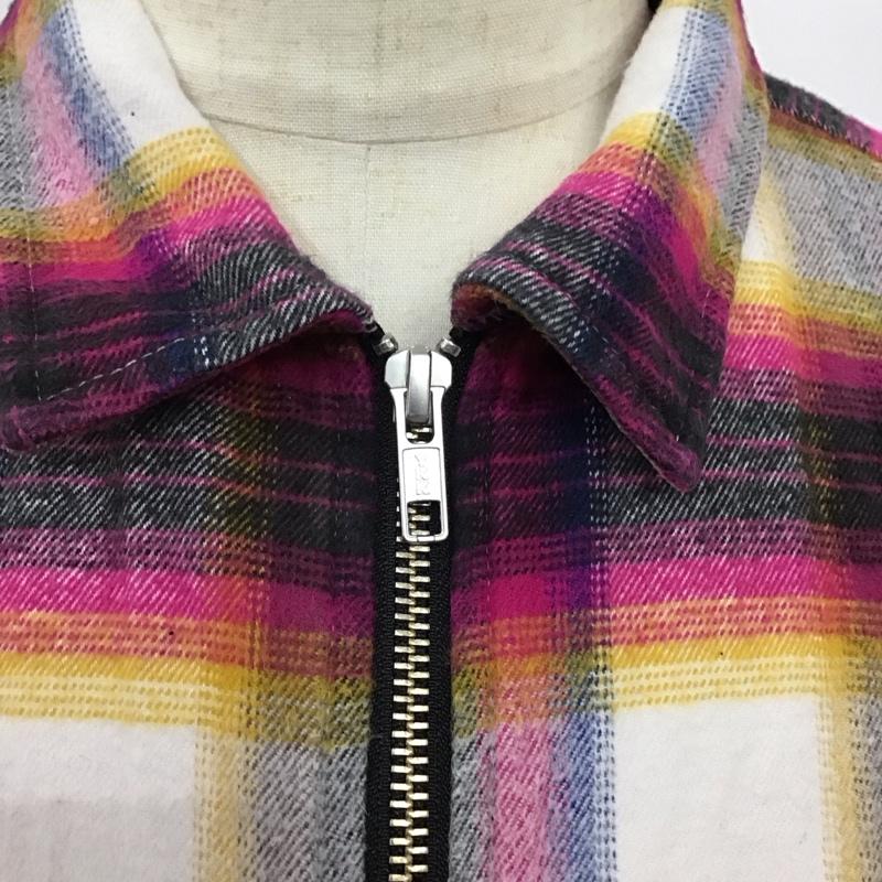 シュプリーム Supreme ジャケット、上着 ジャンパー、ブルゾン 24ss ShadowPlaidFlannelZipUpShirt ジップアップジャケット チェックジャケット L チェック マルチカラー / マルチカラー /  メンズ USED 古着 中古 10115368