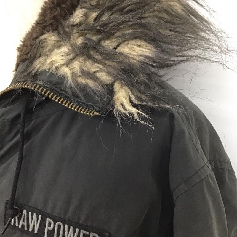 ヒステリックグラマー HYSTERIC GLAMOUR ジャケット、上着 ジャンパー、ブルゾン ジップアップジャケット ジャンパー アウター ダウンジャケット フード付きジャケット L ロゴ、文字 黒 / ブラック /  メンズ USED 古着 中古 10107802