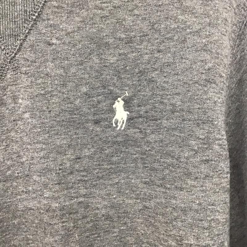 ポロラルフローレン POLO RALPH LAUREN トレーナー 長袖 長袖トレーナー スウェット クルーネック プルオーバー M ロゴ、文字 灰 / グレー /  レディース USED 古着 中古 10138833