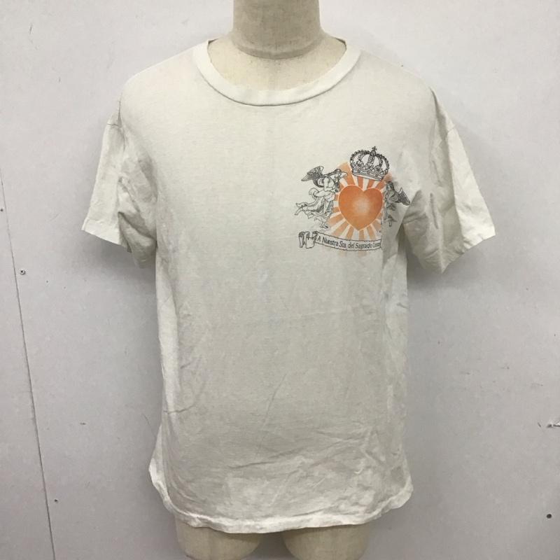 古着 USED Tシャツ 半袖 半袖カットソー プリントTシャツ クルーネックカットソー 古着 プリント 白 / ホワイト /  メンズ USED 古着 中古 10125765