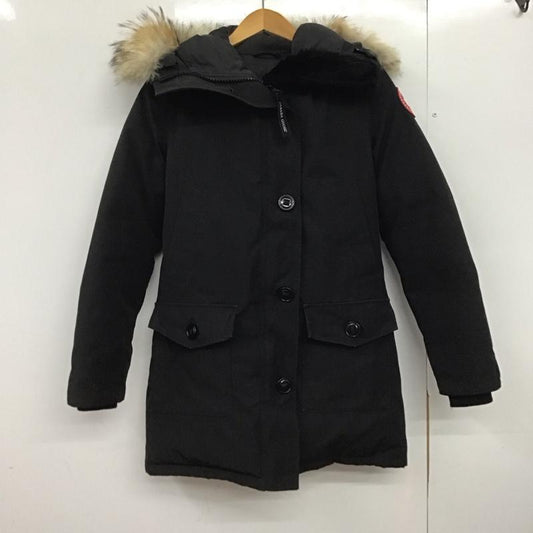 カナダグース CANADA GOOSE ジャケット、上着 ジャンパー、ブルゾン ジップアップジャケット ナイロンジャケット アウター S ロゴ、文字 黒 / ブラック /  レディース USED 古着 中古 10147251