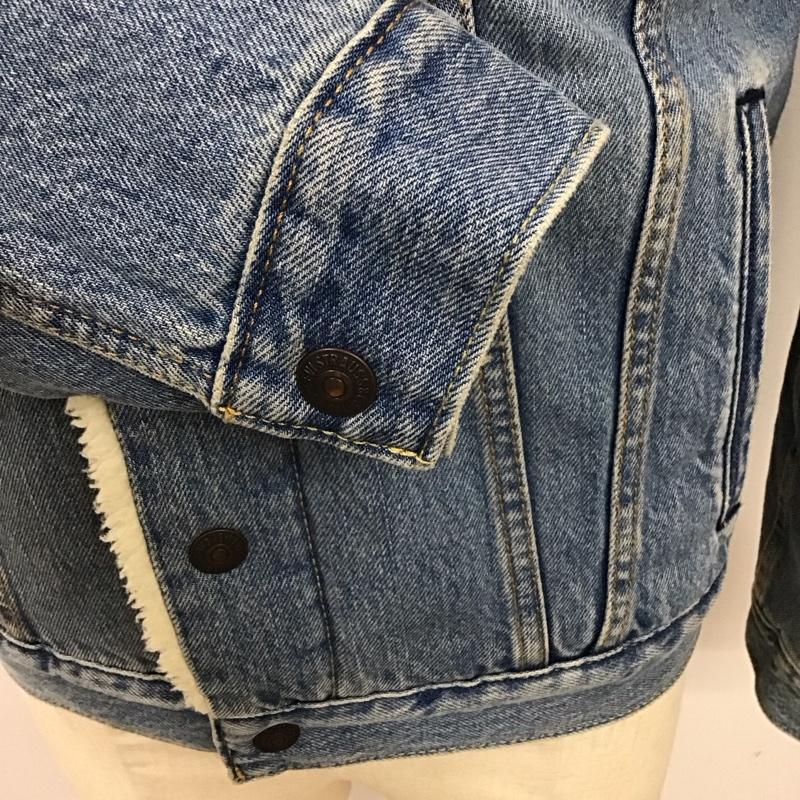 リーバイストラウスアンドコー Levi Strauss & co. ジャケット、上着 ジャケット、ブレザー デニムジャケット カラージャケット 長袖ジャケット ブルゾン 裏地ボア S ロゴ、文字 インディゴ / インディゴ /  メンズ USED 古着 中古 10117639
