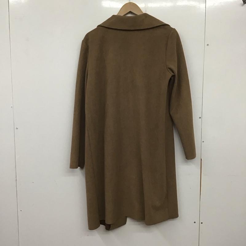 ザラ ZARA コート コート一般 5070 153 707 フェイクスエードツイルコート﻿ ロングジャケット L 無地 茶 / ブラウン /  レディース USED 古着 中古 10138657