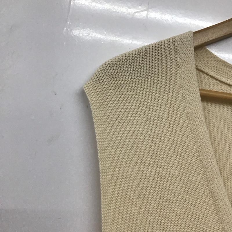 ザラ ZARA ベスト ベスト ロングベスト ノースリーブニットベスト S 無地 オフホワイト / オフホワイト /  レディース USED 古着 中古 10134328