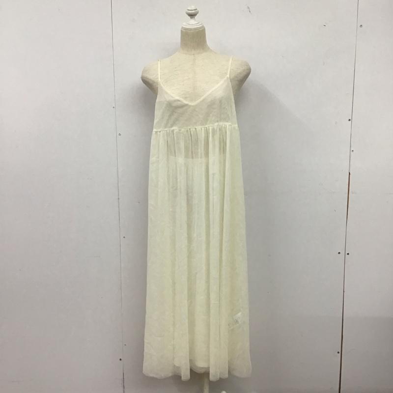 ローリーズファーム LOWRYS FARM ワンピース ロングスカート LF724001SB チュール キャミワンピース タグ付き FREE 無地 オフホワイト / オフホワイト /  レディース USED 古着 中古 10143093