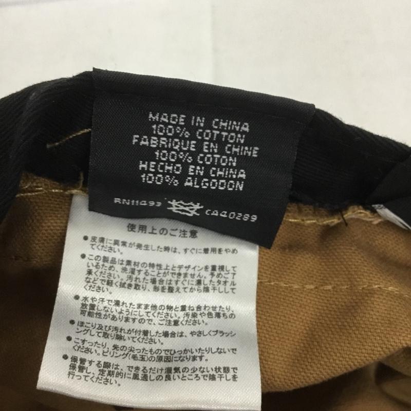 ニューエラ NEW ERA 帽子 キャップ ワークキャップ コットン 56.8cm ロゴ、文字 茶 / ブラウン /  メンズ USED 古着 中古 10133823
