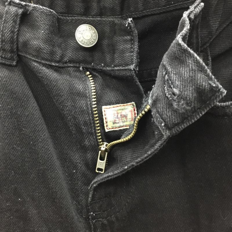 ポロラルフローレン POLO RALPH LAUREN パンツ デニム、ジーンズ デニムパンツ スリムパンツ ジーンズ 無地 黒 / ブラック /  メンズ USED 古着 中古 10121468