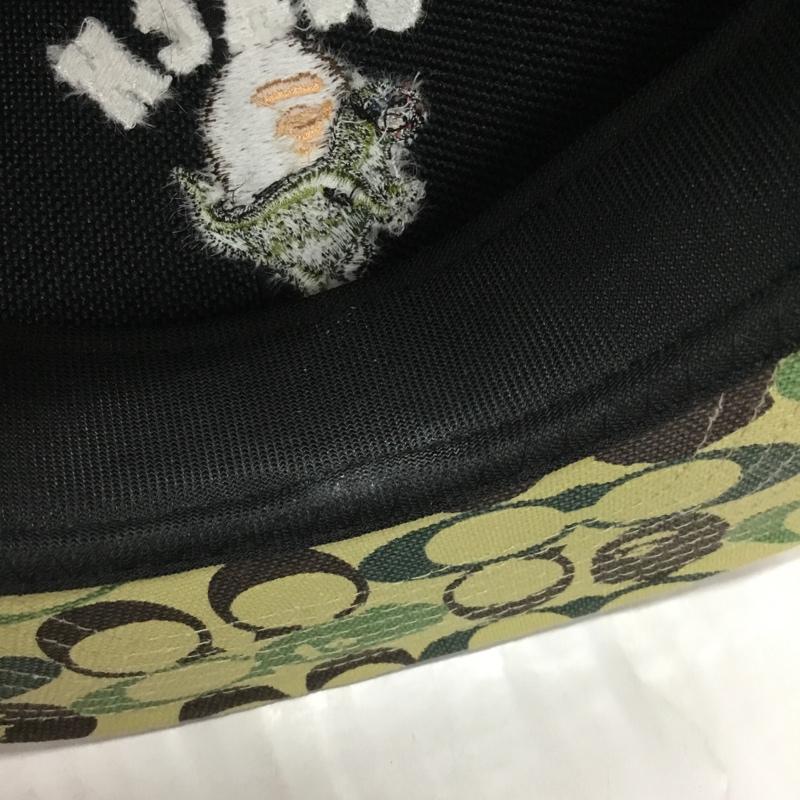 アベイシングエイプ A BATHING APE 帽子 キャップ 001CPG231903X COACH 刺繍 ロゴ、文字 黒 / ブラック /  メンズ USED 古着 中古 10117016