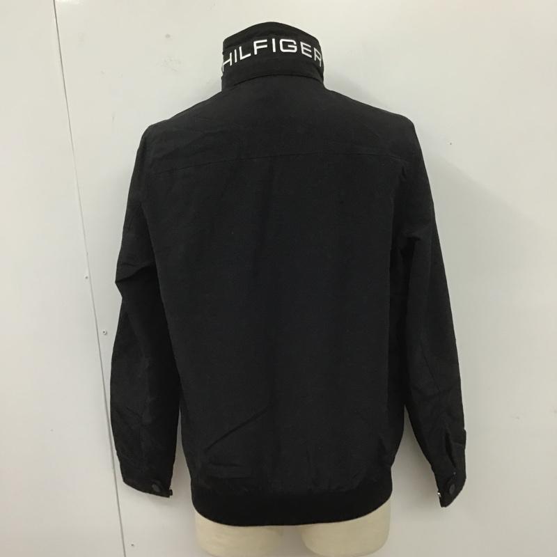 トミーヒルフィガー TOMMY HILFIGER ジャケット、上着 ジャンパー、ブルゾン ジップアップジャケット ジャンパー アウター カジュアルジャケット S ロゴ、文字 黒 / ブラック /  メンズ USED 古着 中古 10105593