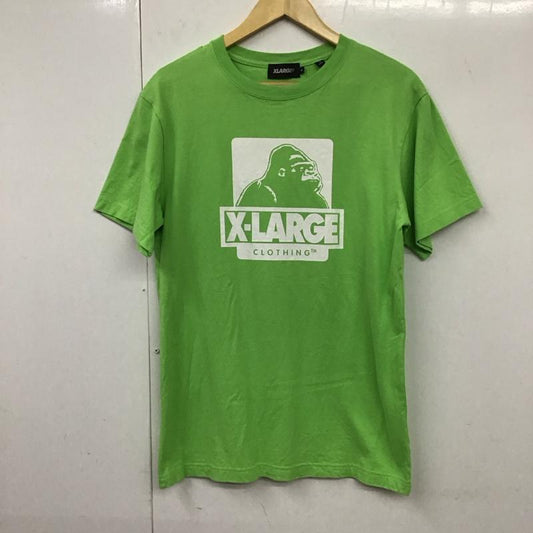 エクストララージ XLARGE Tシャツ 半袖 01191133 S/S TEE OG S プリント 黄緑 / イエローグリーン /  メンズ USED 古着 中古 10132030