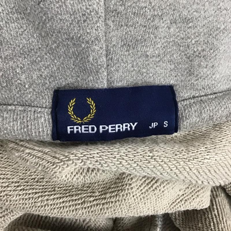フレッドペリー FRED PERRY パーカー 長袖 ジップパーカー S 無地 灰 / グレー /  メンズ USED 古着 中古 10124473